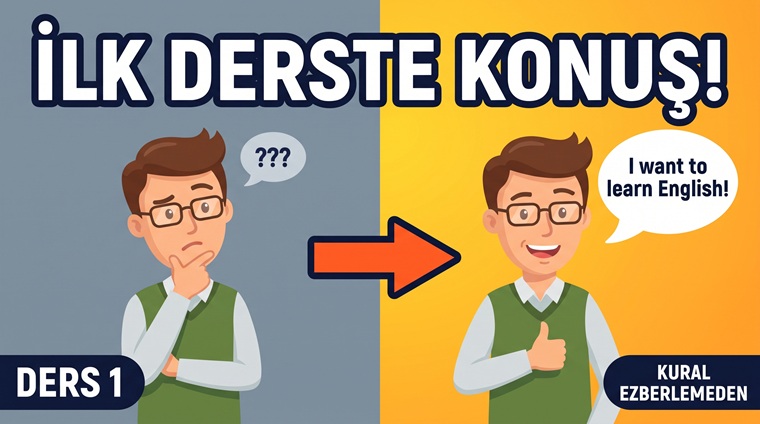 Sıfırdan İngilizce Dersi 1 - Yeni başlayanlar için İngilizce cümleler